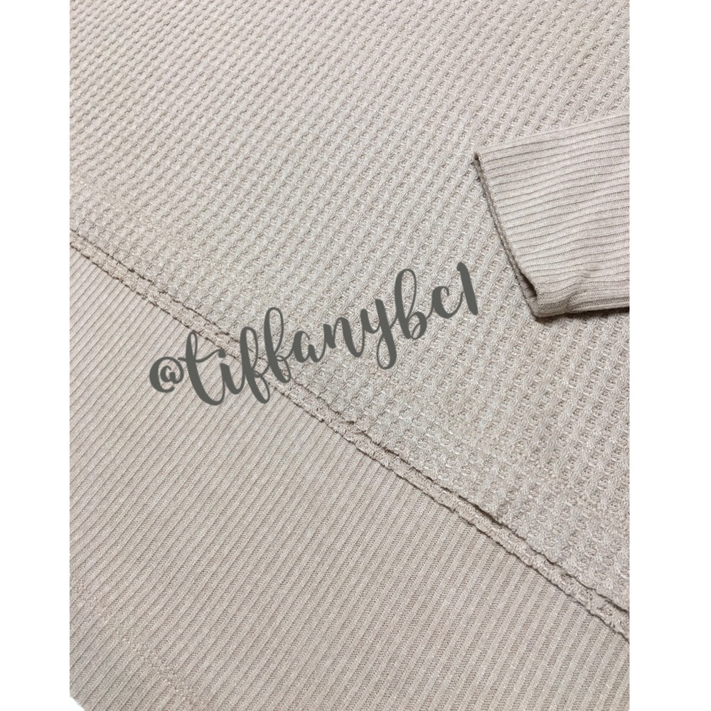 Free People North Shore Thermal Tunic Top Sand - Picture 7 of 14